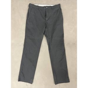 Cole Haan Dress Pants Mens 33x30 Cotton Blend Grand OS Flat Front Stretch Black